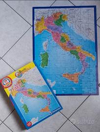 Puzzle geografico dell'Italia 