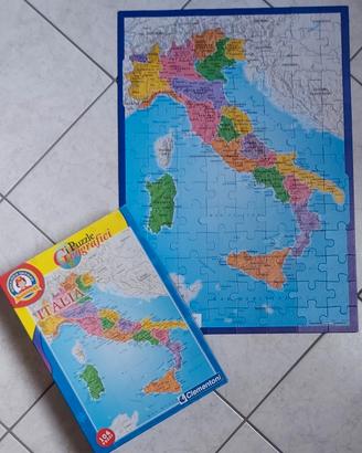 Puzzle geografico dell'Italia 