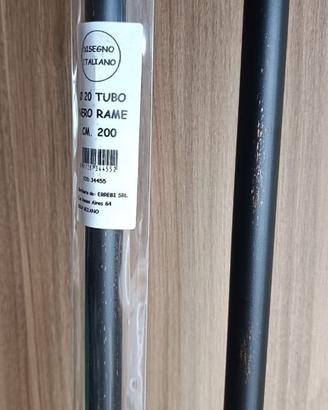 2 Tubi bastone per tenda Nero Rame 200 cm