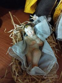 Bambinello in terracotta per pastori da 30