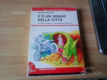 Libro per ragazzi c'e' un drago nella citta' - pet