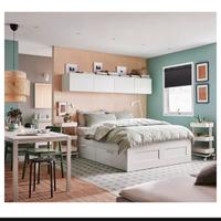 Letto con cassetti e testiera ikea brimnes