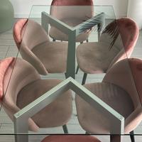 Tavolo vetro CALLIGARIS 140x80