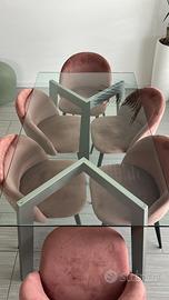 Tavolo vetro CALLIGARIS 140x80