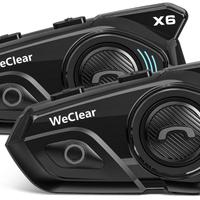 Due WeClear X6 Interfoni Moto Bluetooth 400m NUOVI