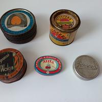 Lotto scatole in latta vintage 