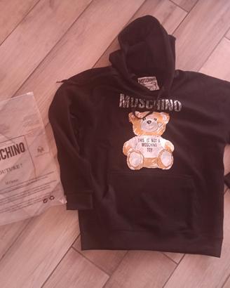 Felpa moschino cappuccio nuova