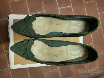 SCARPE DECOLLETE IN RASO ANNI 50