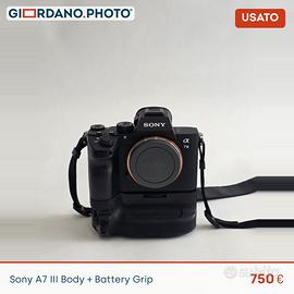 Sony A7 III con Battery Pack e 61700 scatti