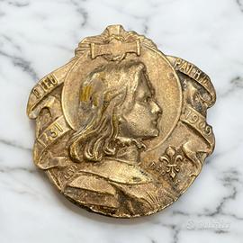 Antica spilla gioiello 1909 Giovanna d’Arco