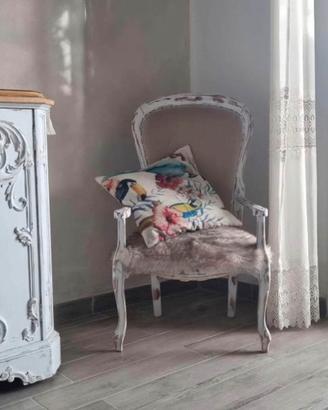 Poltrona sedia shabby chic