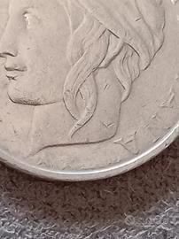 100 lire turrita con errore