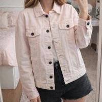 giacca jeans/denim vintage rosa pastello Subdued