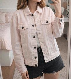 giacca jeans/denim vintage rosa pastello Subdued