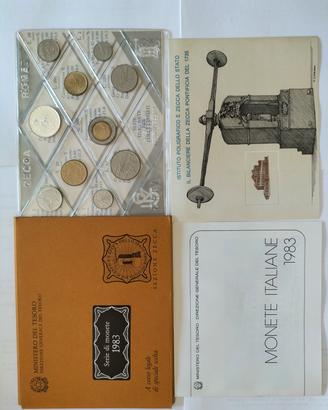 Serie di monete 1983 Sezione Zecca lire 500 Ag