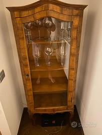 Vetrina Antica in Noce e Radica