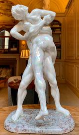 Grande Statua lottatori Ercole e Anteo