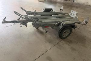 Carrello porta moto ellebi frenato ammortizzato