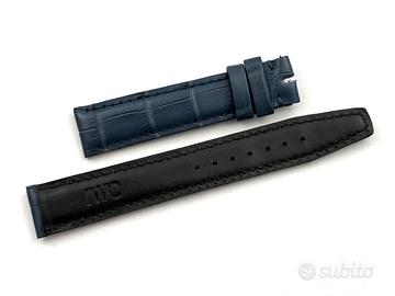 Cinturino IWC Vero Alligatore Blu jeans 17/16 mm