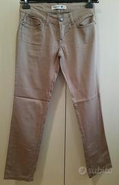 Pantaloni nocciola in cotone TG 44 Almanegra