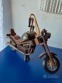 Modellino Motocicletta Vintage in Legno