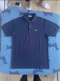 Polo Lacoste vintage blu navy