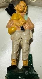 Statuina in gesso dipinta-Vintage 