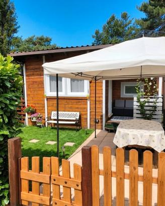 Chalet in legno immerso nel verde