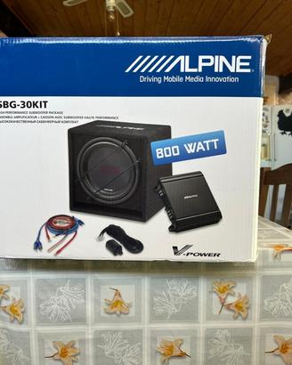 Sobwoofer Alpine + Amplificatore