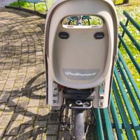 Seggiolino + portapacchi bici posteriori 