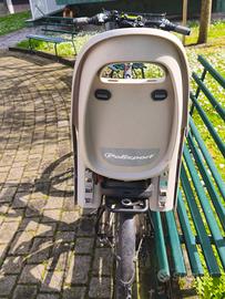 Seggiolino + portapacchi bici posteriori 