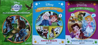 3 Libri Disney Prime Storie Scienza Fumetti NUOVO