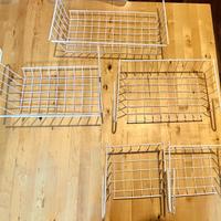 5 CESTELLI SOTTORIPIANO ARMADIO IKEA GRATE BIANCHI