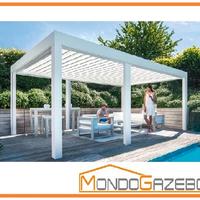Pergola bioclimatica 3x5 mt manuale gazebo