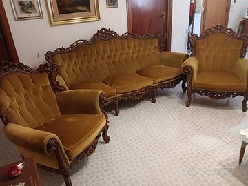 Divano e poltrone barocco stile francese
