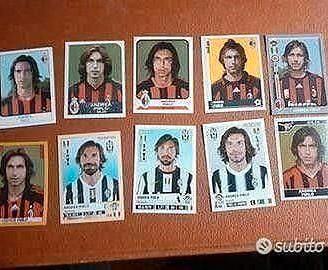 Lotto set figurine album calciatori panini Pirlo