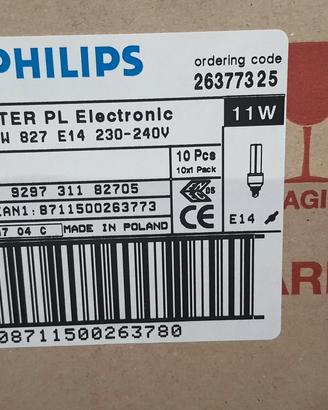 lampadine 11 watt philips 1000 pz