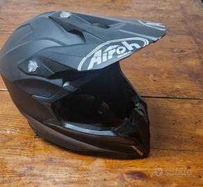 casco cross Airoh full black