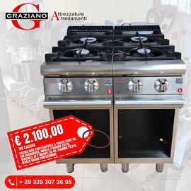 CUCINA 4 FUOCHI serie 90 BARON PROOFESSIONAL usata
