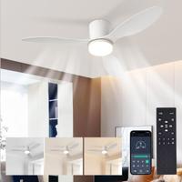 Ventilatore Soffitto 60W Luce Telecomando 100cm
