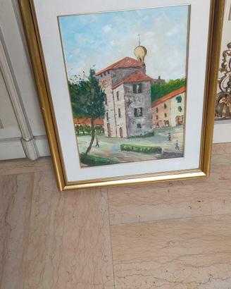 quadro olio su tela del pittore Gustini Giuseppe
