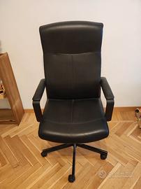 Ikea MILLBERGET Sedia girevole, Murum nero