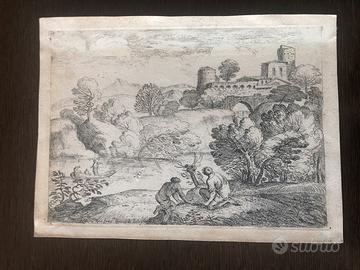 Incisione / acquaforte Grimaldi Giovanni Francesco