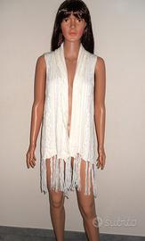 Maglione Gilet in Maglia Angora con Frange di H&M