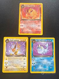 Lotto dark eeveelutions 1st (Set Rocket) ITA