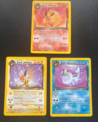 Lotto dark eeveelutions 1st (Set Rocket) ITA