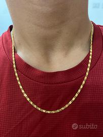 Collana in oro placcato 18K 3MM 50CM
