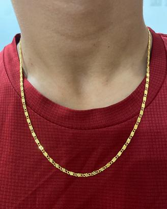 Collana in oro placcato 18K 3MM 50CM