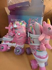 weskfan pattini a rotelle bambina