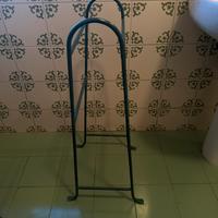 Ferro battuto verde per appendere asciugamani